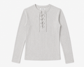 Laced Up Henley (Grey)